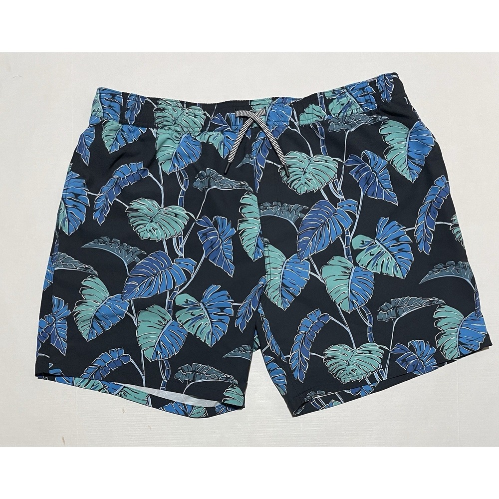 Reyn Spooner Mens Swim Trunks XXL Blue Kainapu 7" Hawaiian Pockets Lined‎ UV